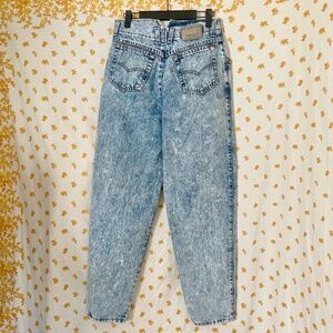 Vintage Levi’s 900 Sample Acid Wash Jeans High Waist USA Made 80s Mom Fit